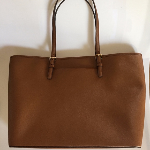 MICHAEL KORS Jet Set Medium Saffiano Brown Leather - Picture 3 of 8